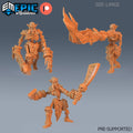 Troll Skeleton Set of 3 DND miniatures group photo Haunting Catacombs