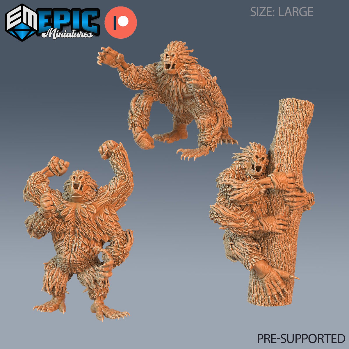 Undead Girallon Set of 3 DND miniatures group photo Haunting Catacombs