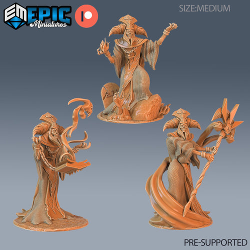 Arch Lich Set of 3 DND miniatures group photo Haunting Catacombs