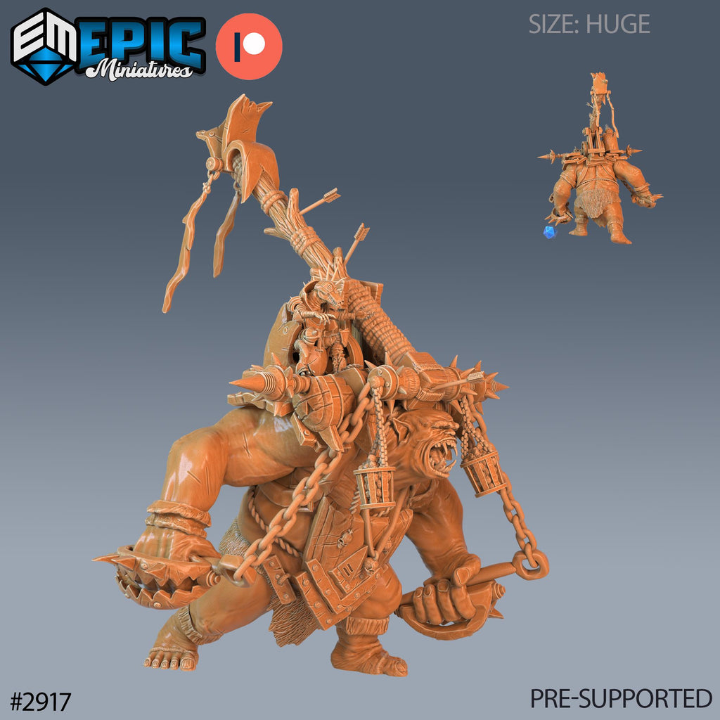 Goblin Throwing Troll Option #2917 front DND miniature Goblin Caves 16k resin
