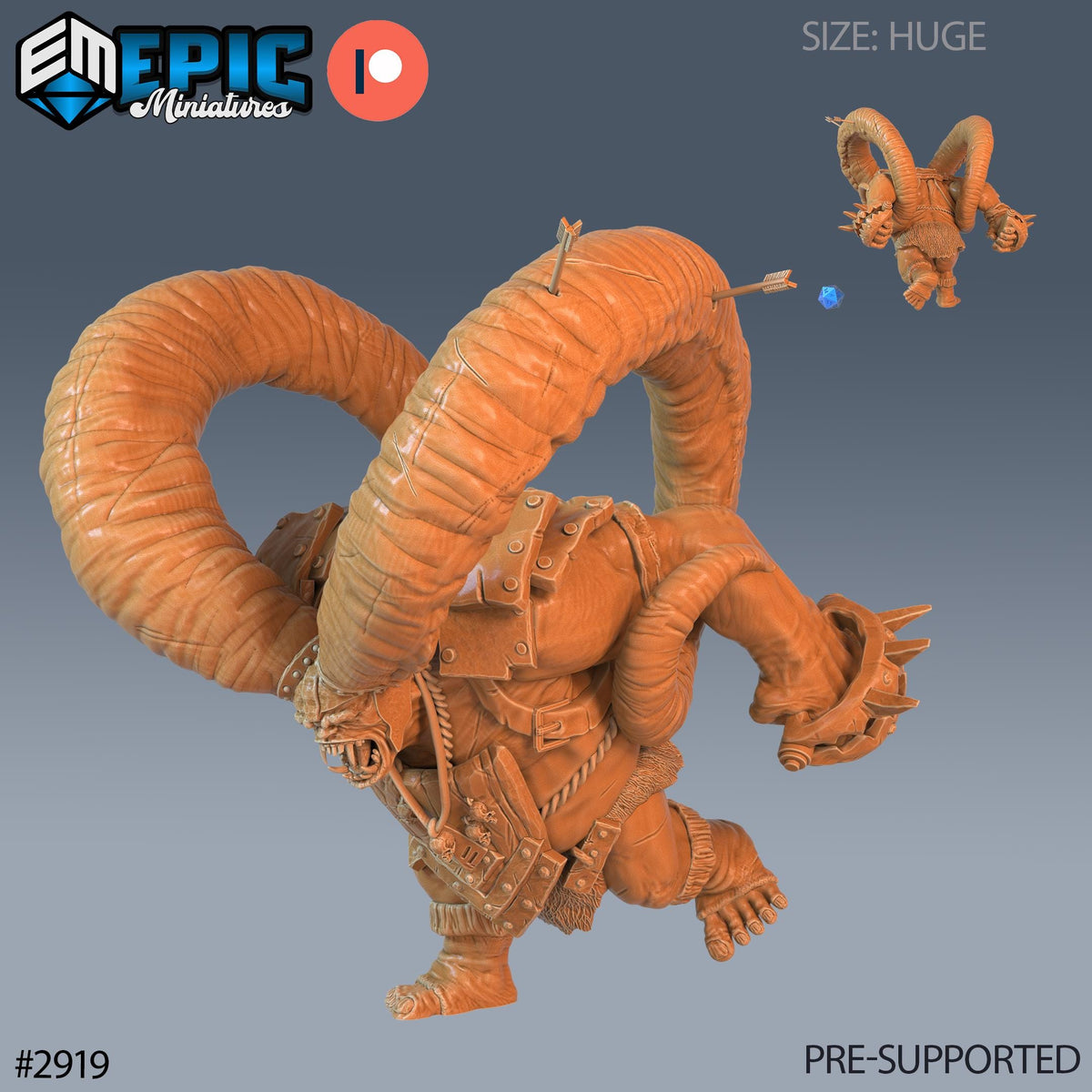 Goblin Throwing Troll Option #2919 front DND miniature Goblin Caves 16k resin
