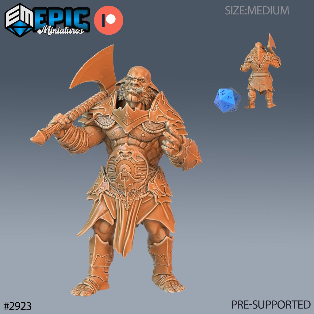 Hob Goblins Chief front DND miniature Goblin Caves 16k resin