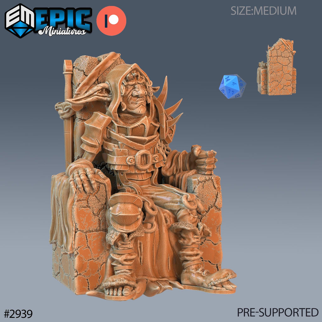 Half Goblin Bandit Option #2939 front DND miniature Goblin Caves 16k resin