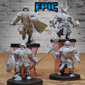 Dwarf Army Set of 10 Variations Group 1 (4 minis) front DND miniature Dwarf Army Pack 16k resin
