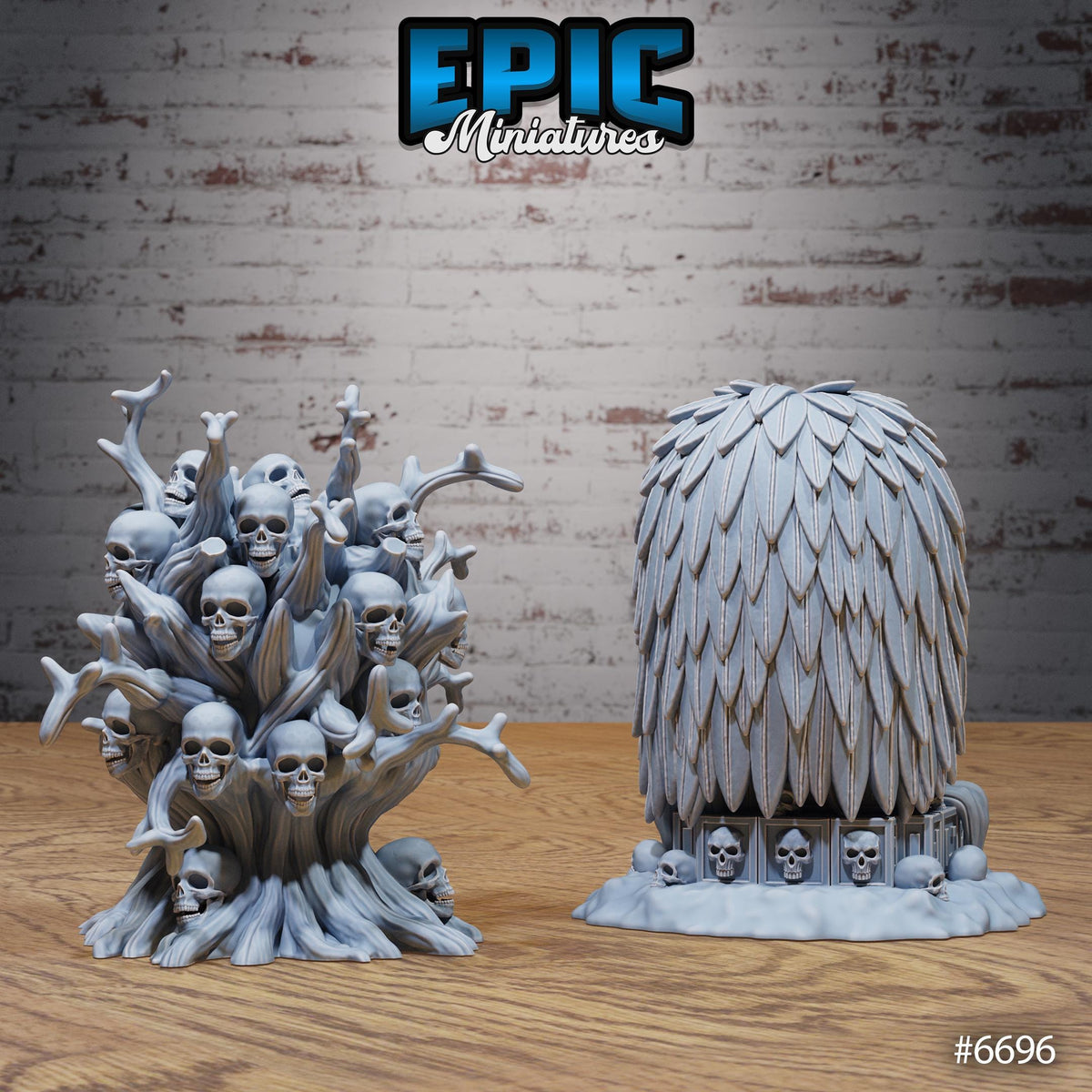 Lich Crypt Scatter Option 3 B front DND miniature Lich Lords Crypt 16k resin