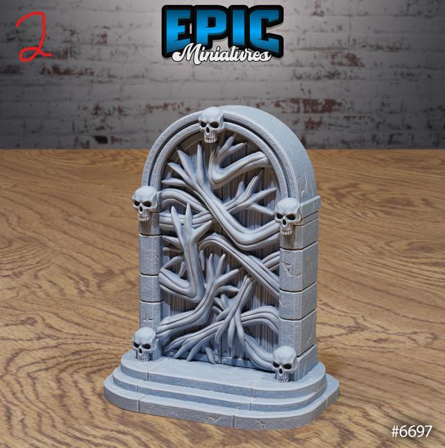 Lich Crypt Environment Option 3 A front DND miniature Lich Lords Crypt 16k resin