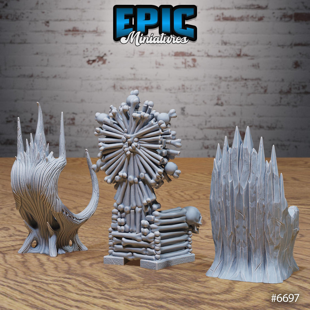 Lich Crypt Environment Option 4 C front DND miniature Lich Lords Crypt 16k resin