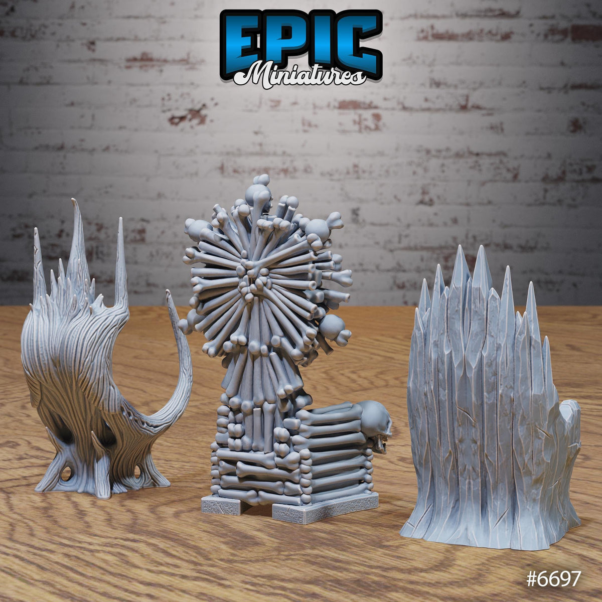Lich Crypt Environment Option 4 C front DND miniature Lich Lords Crypt 16k resin