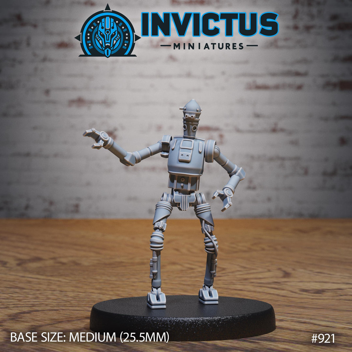 Droid Option #921 front DND miniature Space Odyssey 16k resin