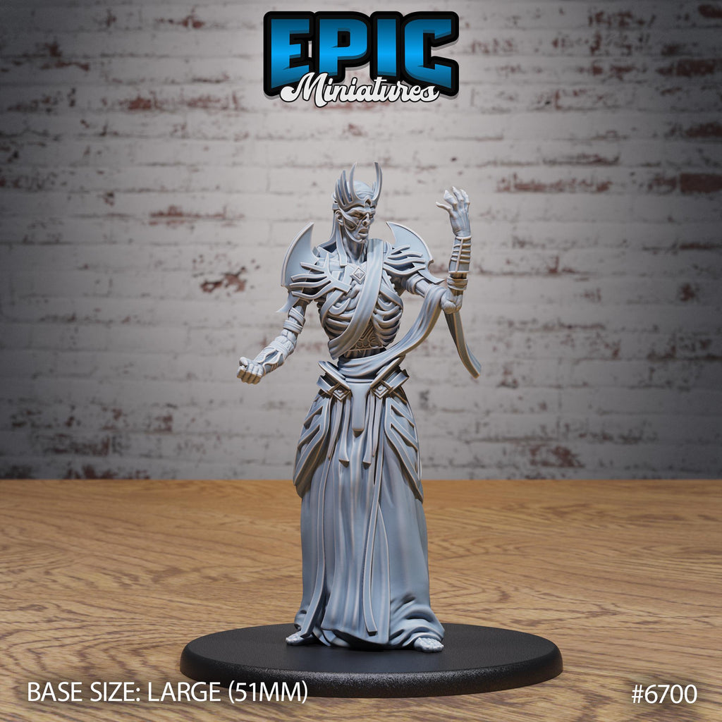 Vecna Option #6700 front DND miniature Lich Lords Crypt 16k resin
