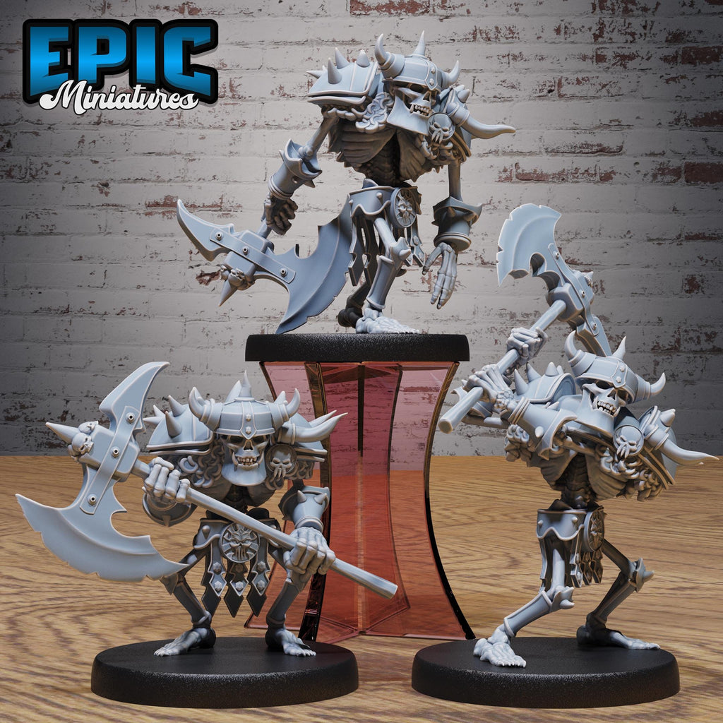 Evil Skeleton Set of 3 DND miniatures group photo Lich Lords Crypt