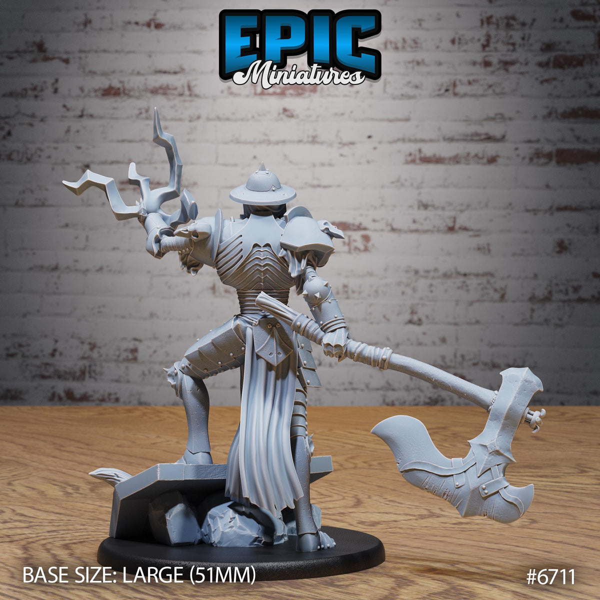 Giant Skeleton Option #6711 back DND miniature Lich Lords Crypt 16k resin