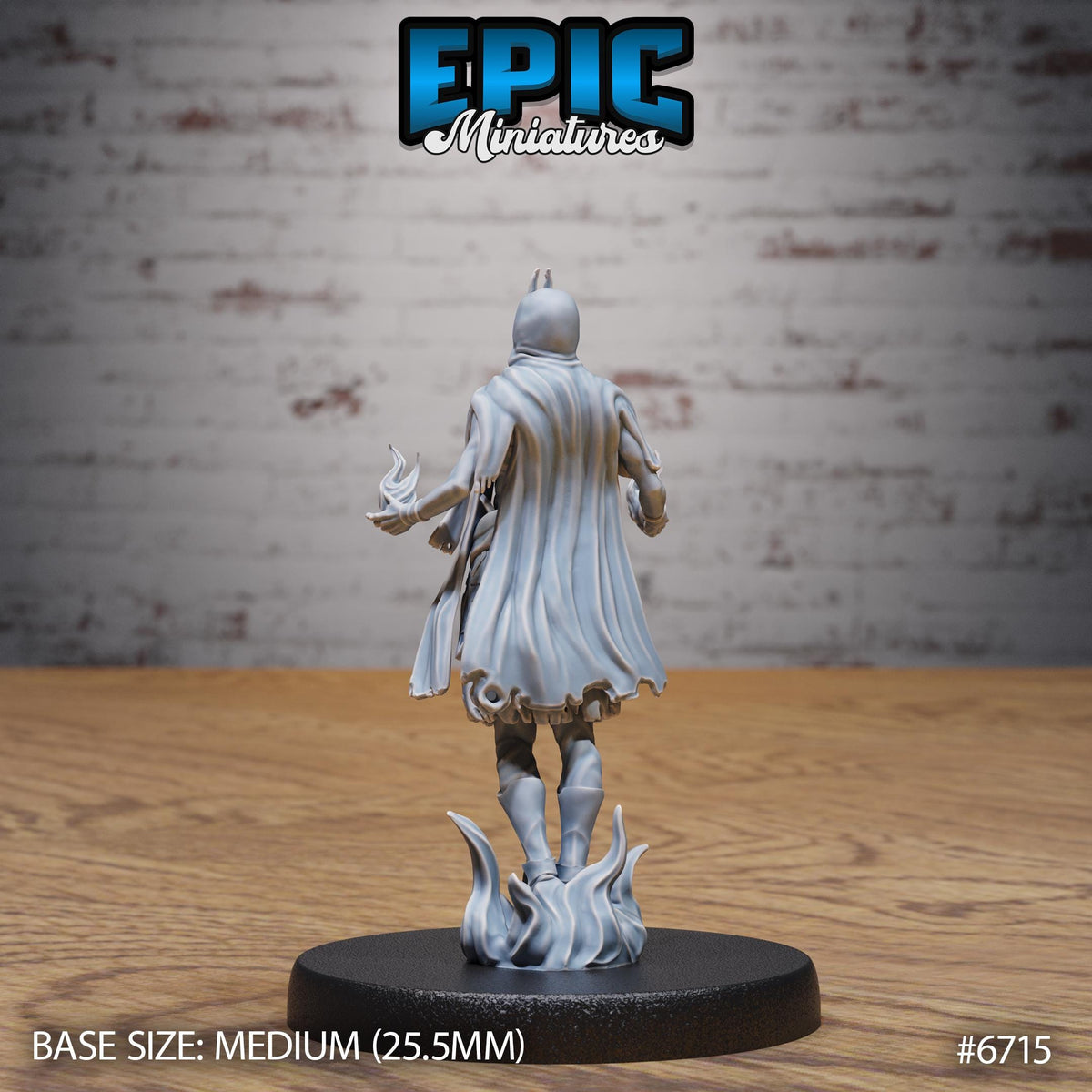 Novice Lich Option #6715 back DND miniature Lich Lords Crypt 16k resin