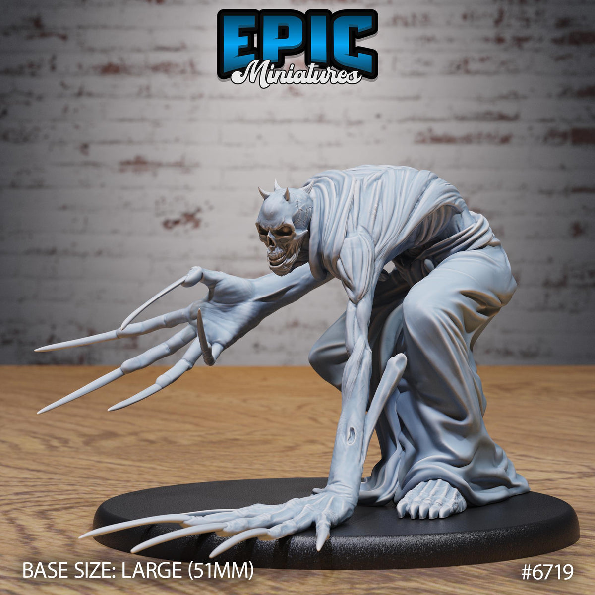 Bone Claw Option #6719 front DND miniature Lich Lords Crypt 16k resin