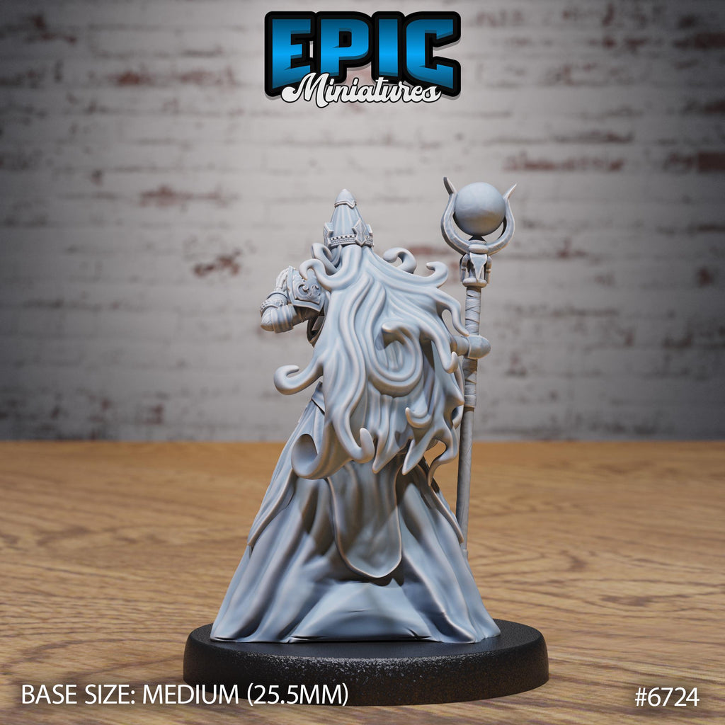 Experienced Lich Option #6724 back DND miniature Lich Lords Crypt 16k resin