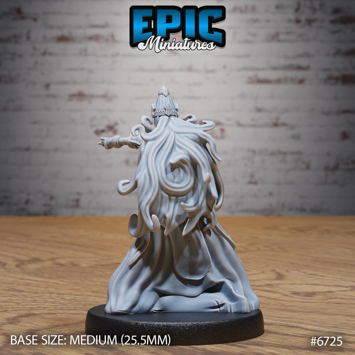 Experienced Lich Option #6725 back DND miniature Lich Lords Crypt 16k resin
