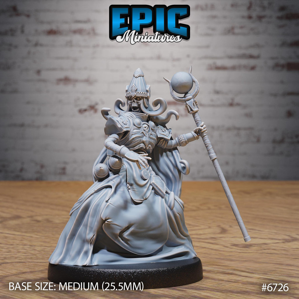 Experienced Lich Option #6726 front DND miniature Lich Lords Crypt 16k resin