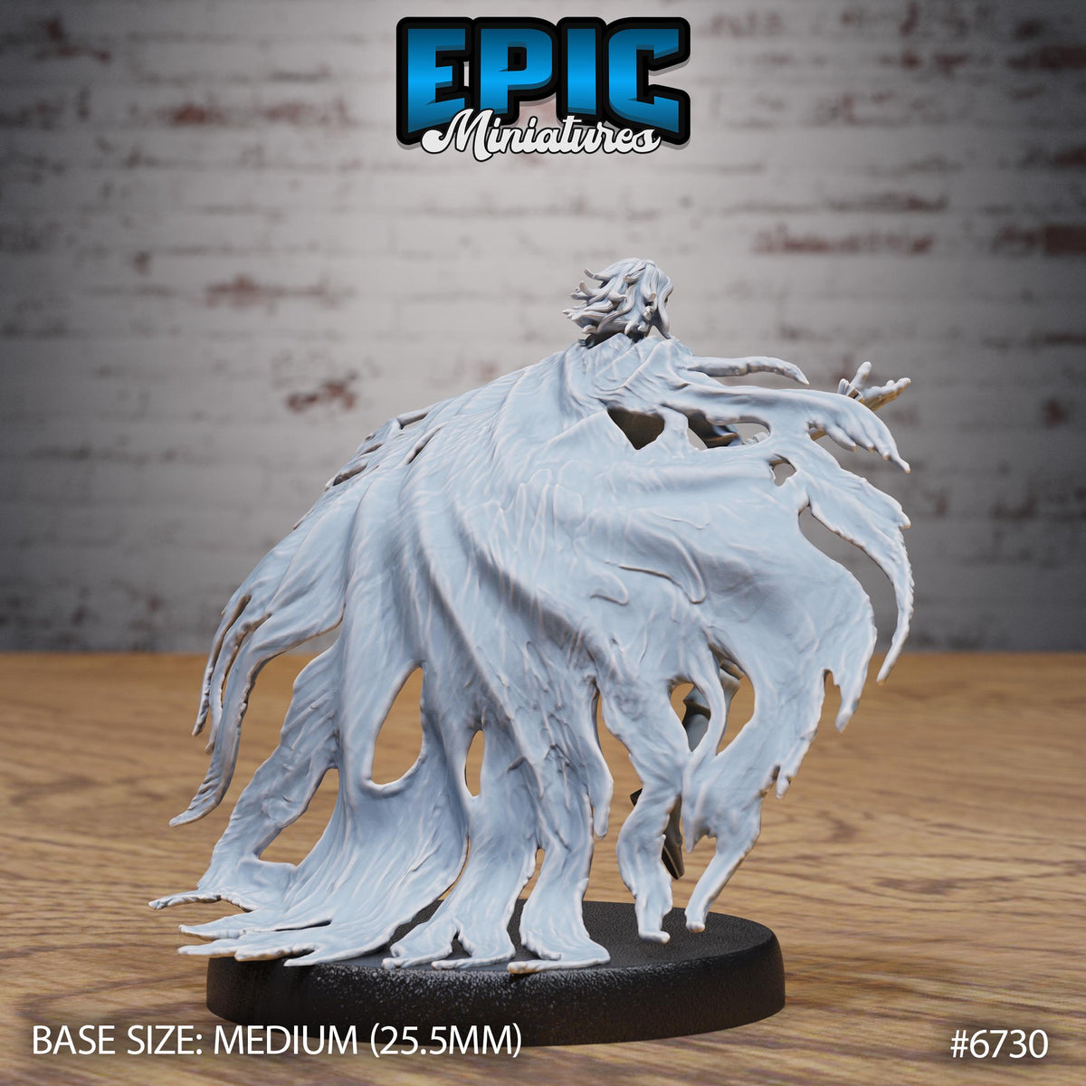 Shattered Ghost Option #6730 back DND miniature Lich Lords Crypt 16k resin