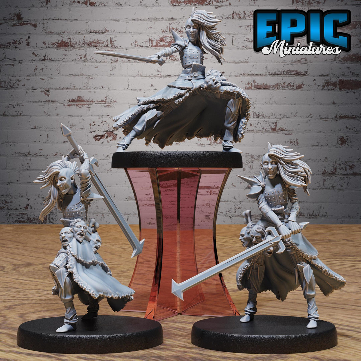 Revenant Headhunter Set of 3 DND miniatures group photo Lich Lords Crypt