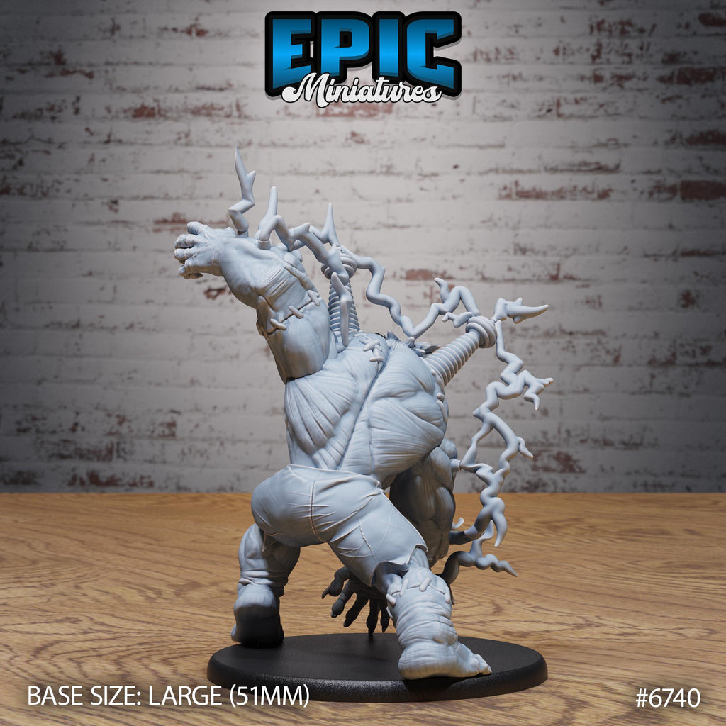 Electric Frankenstein Option #6740 back DND miniature Lich Lords Crypt 16k resin