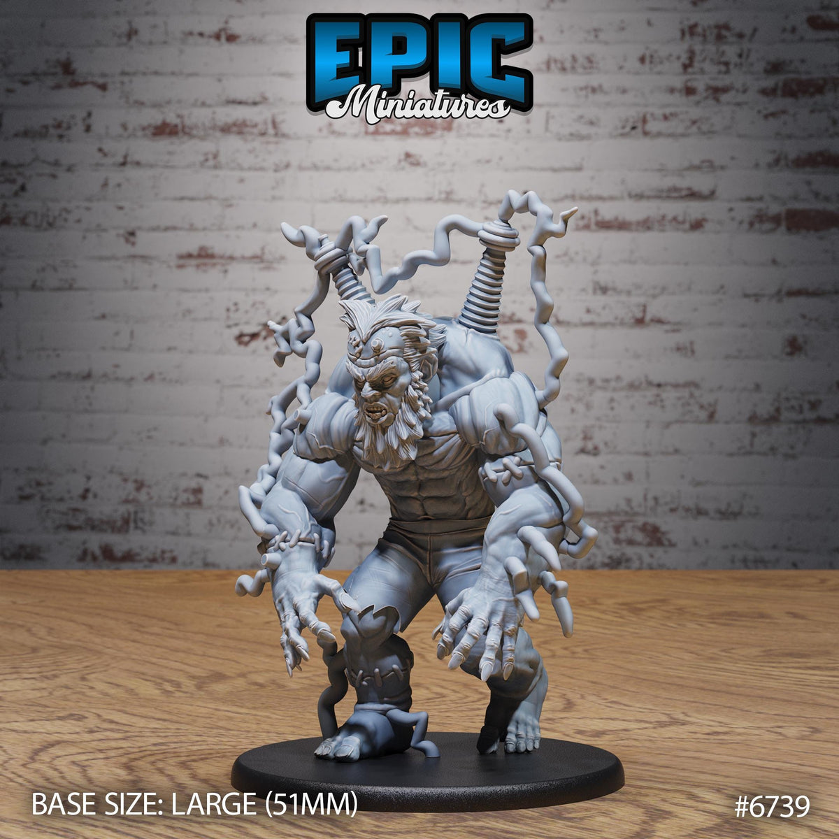 Electric Frankenstein Option #6739 front DND miniature Lich Lords Crypt 16k resin