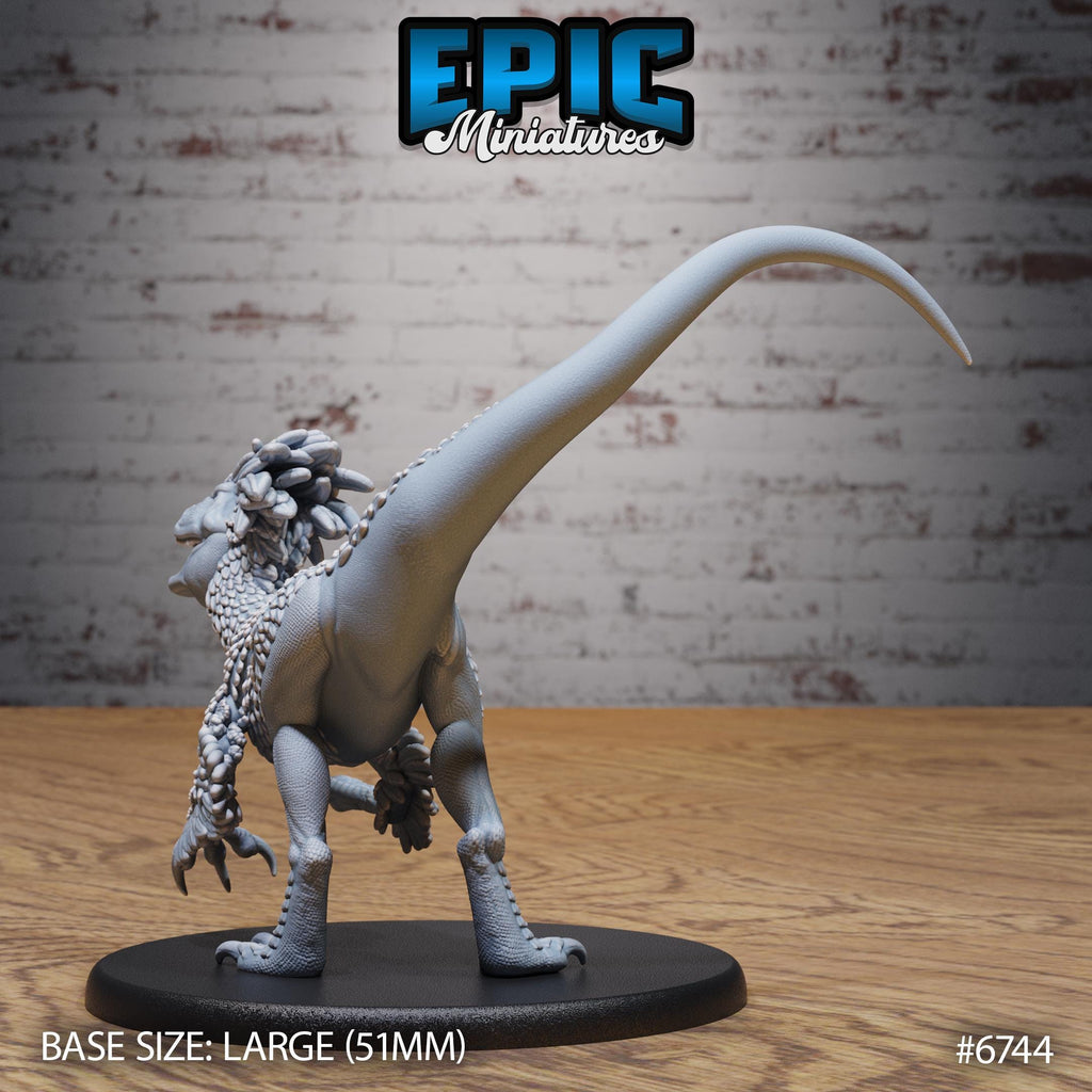Raptor Option #6744 back DND miniature Primal Jungle 16k resin