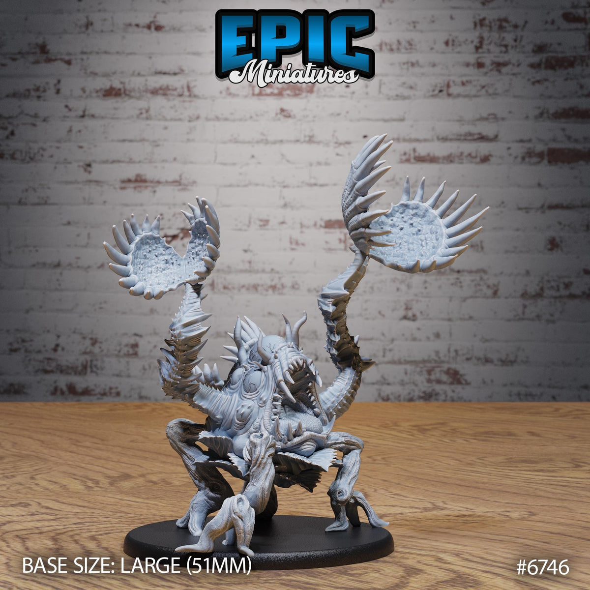 Giga Flytrap Option #6746 front DND miniature Primal Jungle 16k resin