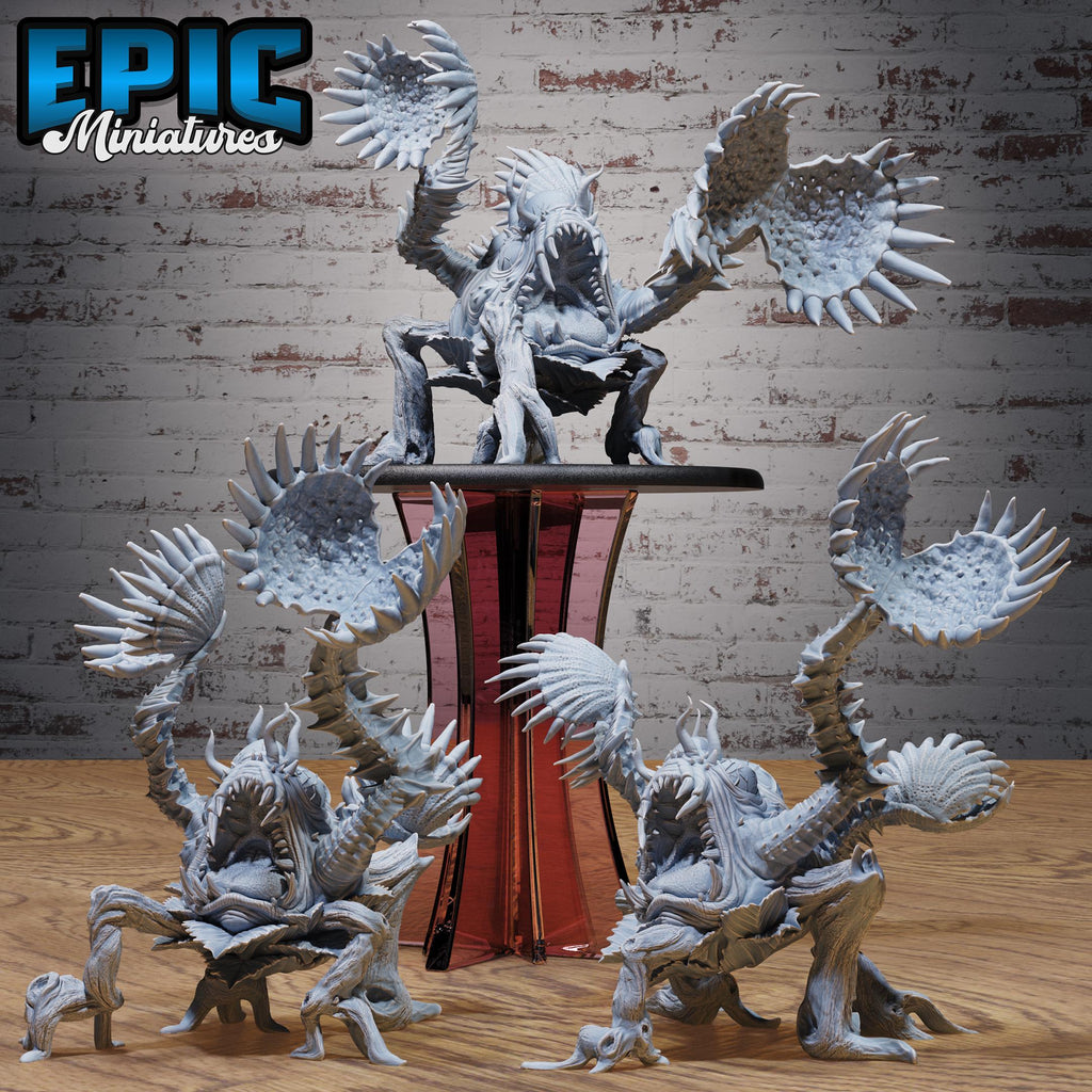 Giga Flytrap Set of 3 DND miniatures group photo Primal Jungle