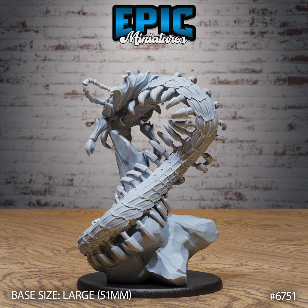 Primal Centipede Option #6751 back DND miniature Primal Jungle 16k resin
