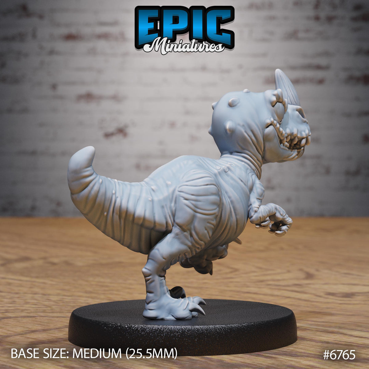 Dinosaur Hatchling Option #6765 back DND miniature Primal Jungle 16k resin