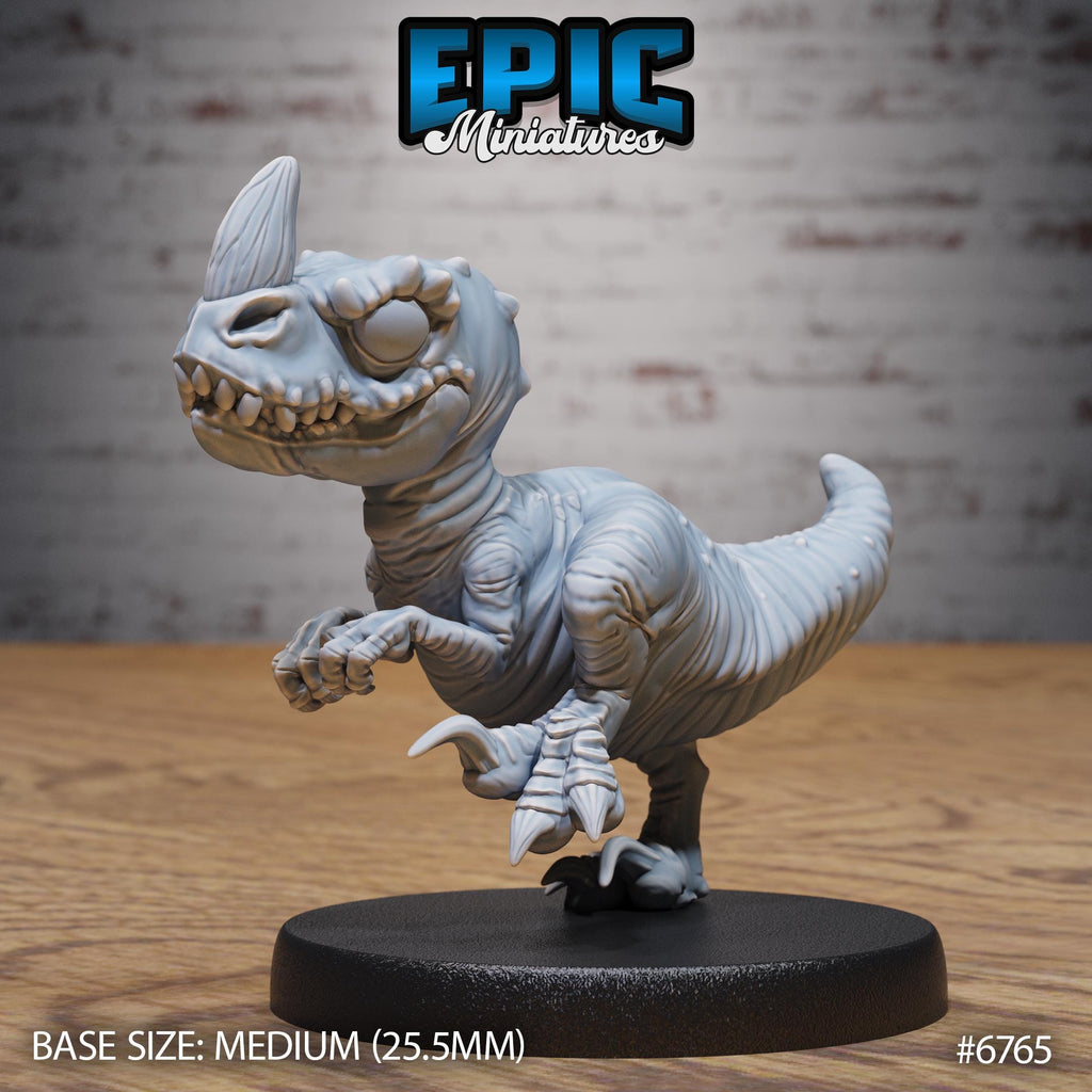 Dinosaur Hatchling Option #6765 front DND miniature Primal Jungle 16k resin