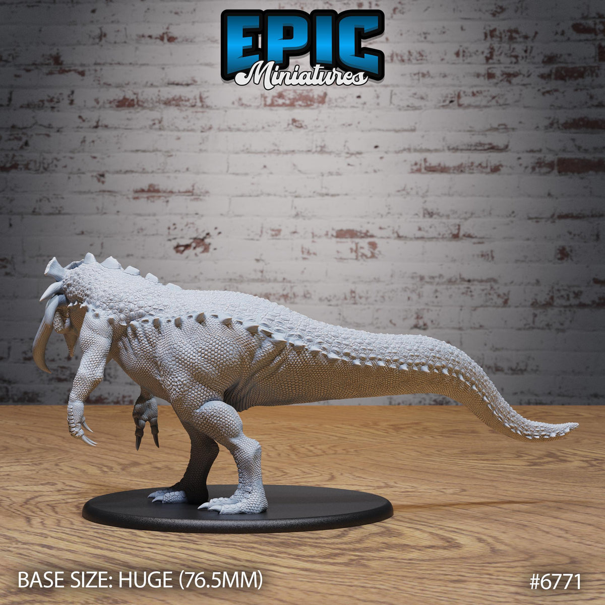 Boneskull Rex Option #6771 back DND miniature Primal Jungle 16k resin