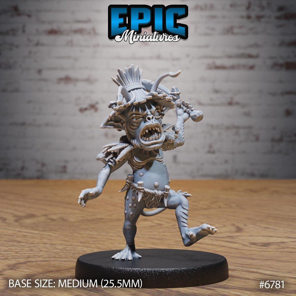 Jungle Goblin Option #6781 front DND miniature Primal Jungle 16k resin