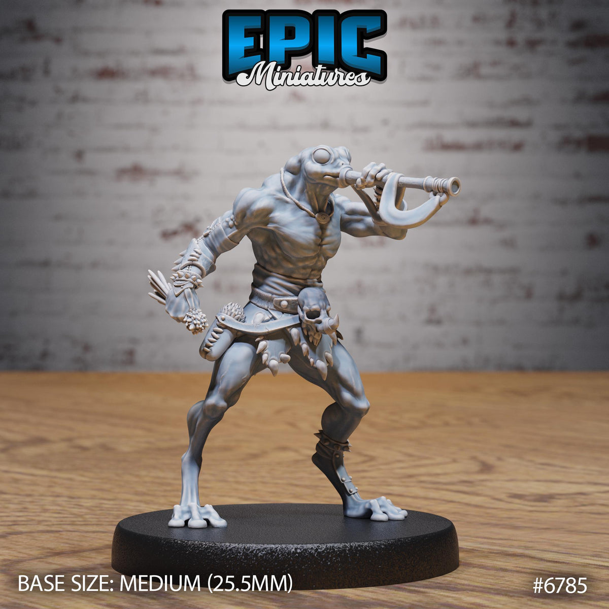 Frog Folk Hunter Set of 3 and 6 Option 1 Headress back DND miniature Primal Jungle 16k resin