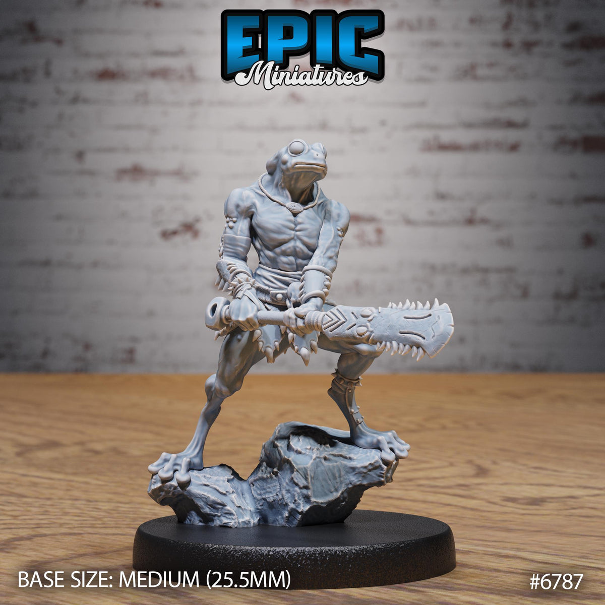 Frog Folk Hunter Set of 3 and 6 Option 3 Headress back DND miniature Primal Jungle 16k resin