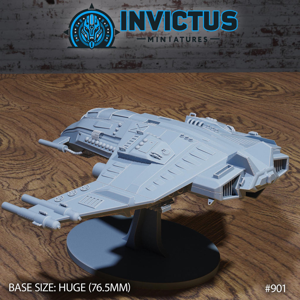 Orbital Fighter Fighter with stand back DND miniature Space Odyssey 16k resin