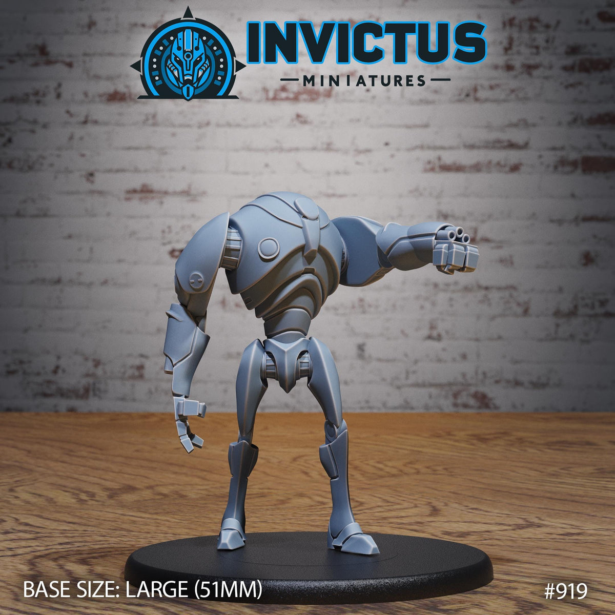 Droid Option #919 front DND miniature Space Odyssey 16k resin