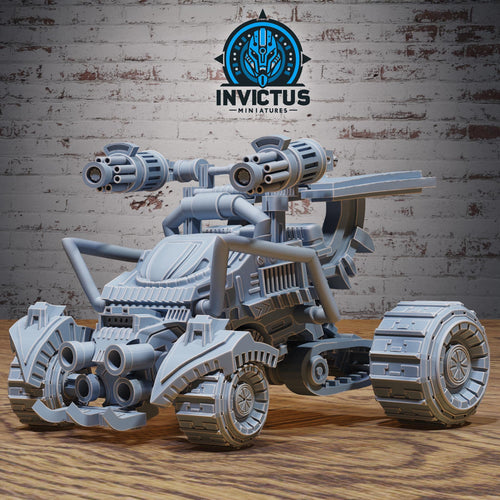 All Terrain Car Rover DND Miniature Crimson Front Collection Dungeons and Dragons - Space Wars Star Adventure DND miniatures group photo