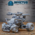All Terrain Car Rover DND Miniature Crimson Front Collection Dungeons and Dragons - Space Wars Star Adventure 1 All Terrain Car front DND miniature  16k resin