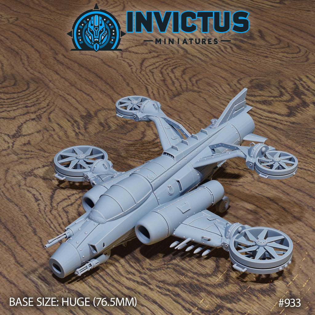 Precision Strike Jet 2 w/ stand front DND miniature Crimson Front 16k resin