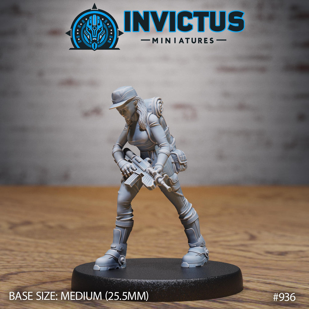 Valkyrie Squad Option #936 front DND miniature Crimson Front 16k resin