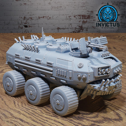 Armored Assault Vehicle DND Miniature Crimson Front Collection Dungeons and Dragons - Space Wars Star Adventure Rover DND miniatures group photo