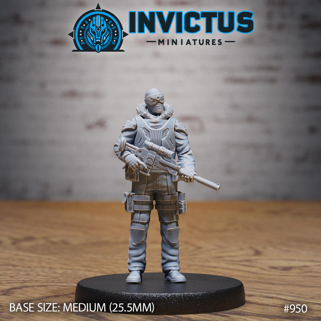 Crimson Squad Traveler Option #950 front DND miniature Crimson Front 16k resin