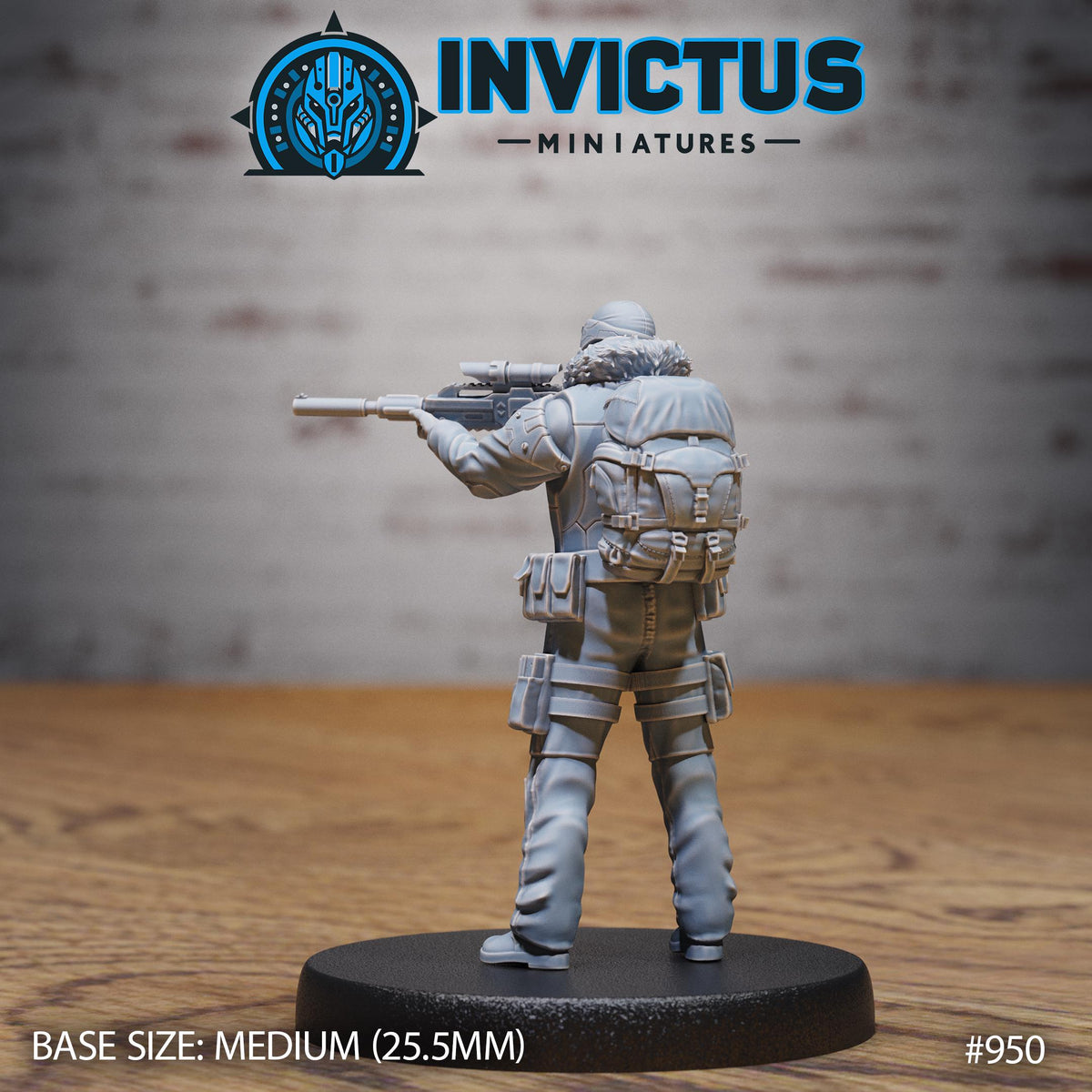 Crimson Squad Traveler Option #950 (2) back DND miniature Crimson Front 16k resin