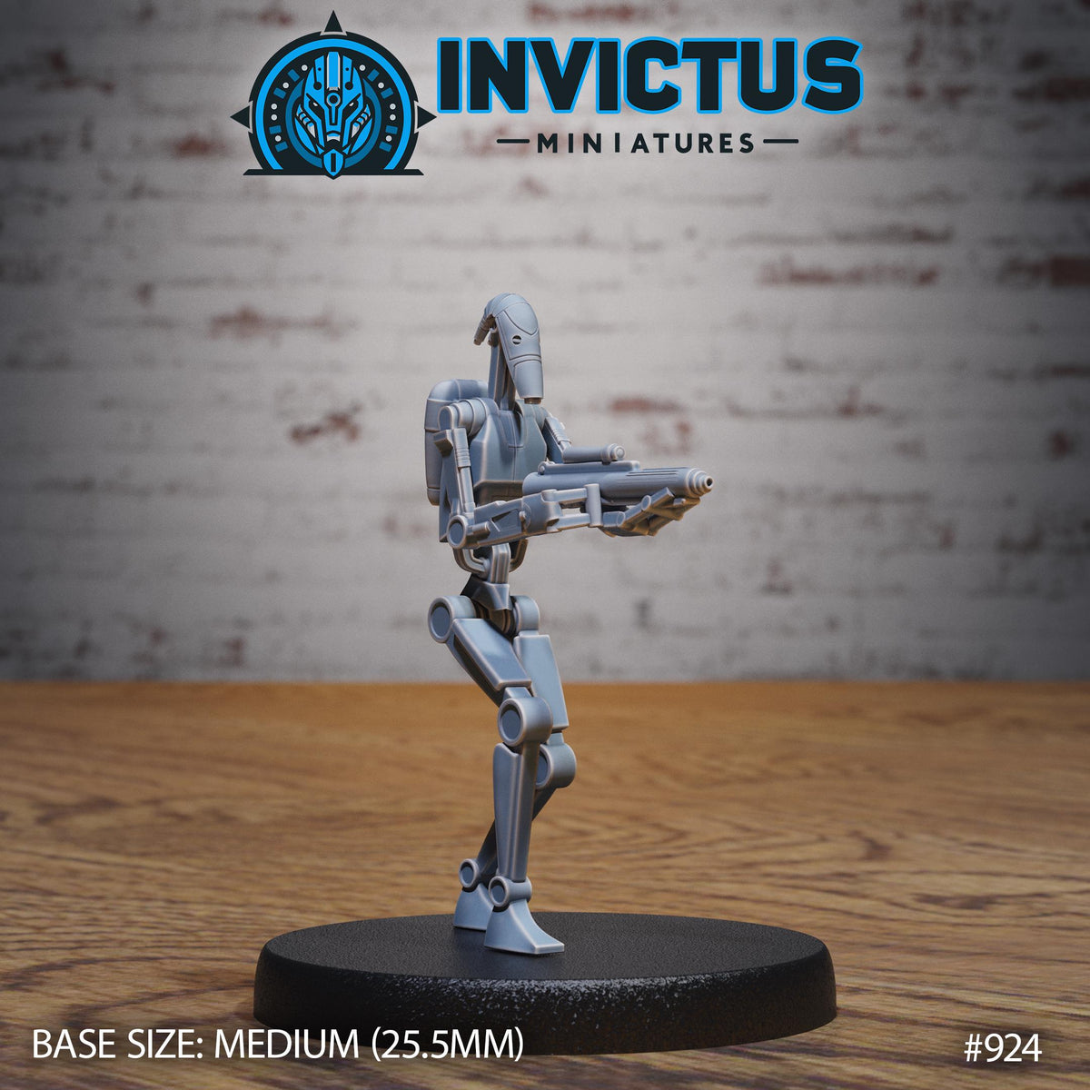 Droid Option #924 front DND miniature Space Odyssey 16k resin