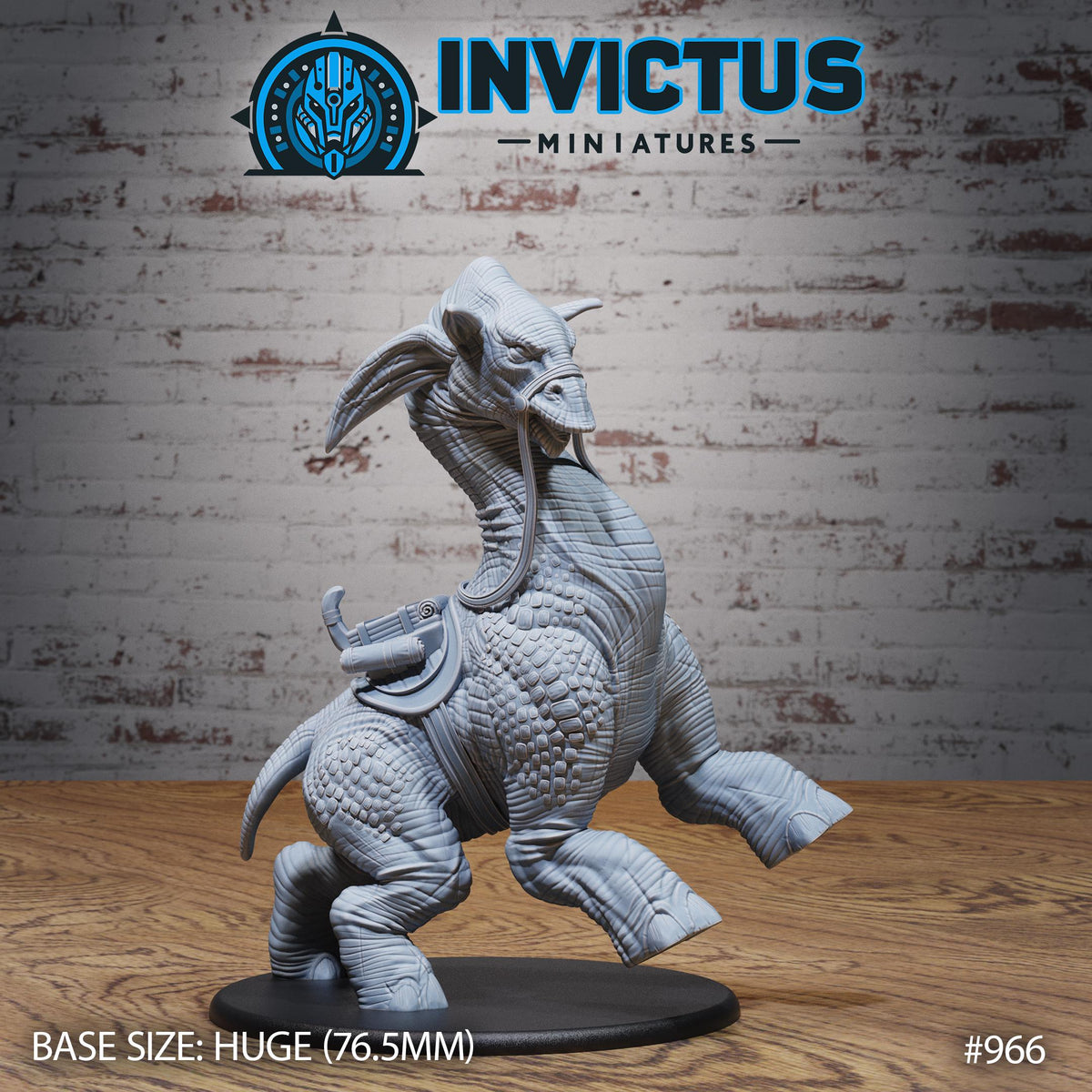Sandtreader Beast Option 2 w/ mount back DND miniature Starforged Family 16k resin