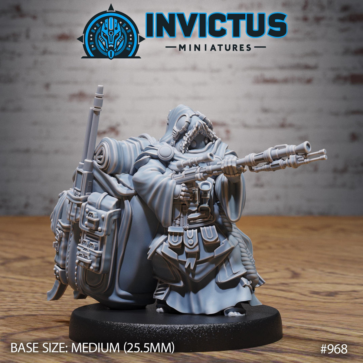 Dunewalker Option #968 front DND miniature Starforged Family 16k resin