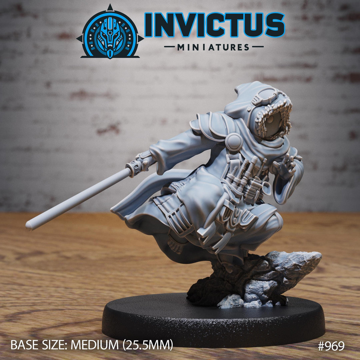 Dunewalker Option #969 front DND miniature Starforged Family 16k resin