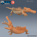 River Crocodile Set of 2 DND miniatures group photo Forgotten Utopia