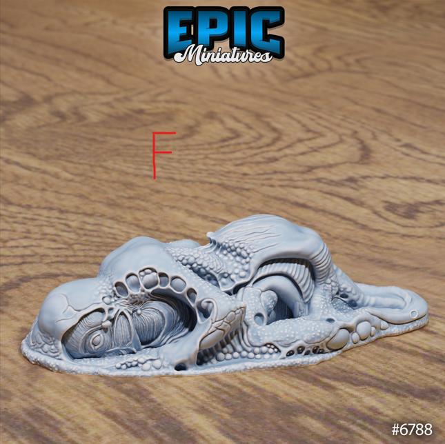 Void Scatter Set C front DND miniature Void Incarnate 16k resin